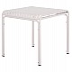 ΤΡΑΠΕΖΙ ΤΕΤΡΑΓΩΝΟ ΑΛΟΥΜΙΝΙΟΥ RACHEL HM6338.02 ΛΕΥΚΟ 80x80x75Υεκ.