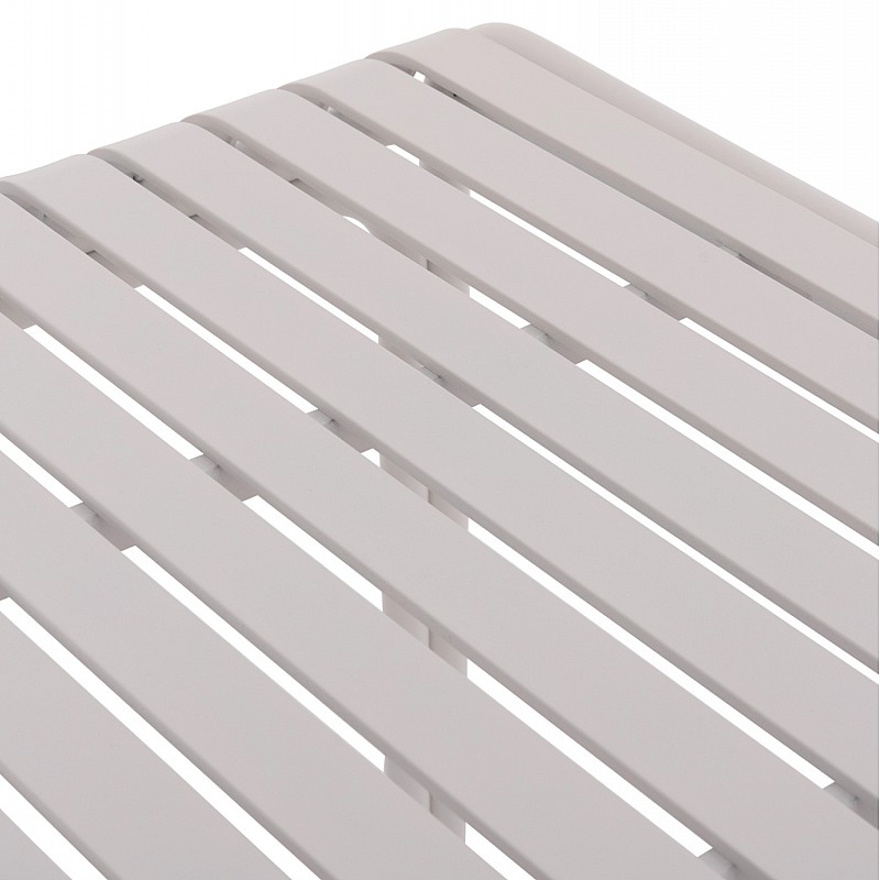 ΤΡΑΠΕΖΙ ΤΕΤΡΑΓΩΝΟ ΑΛΟΥΜΙΝΙΟΥ RACHEL HM6338.02 ΛΕΥΚΟ 80x80x75Υεκ.