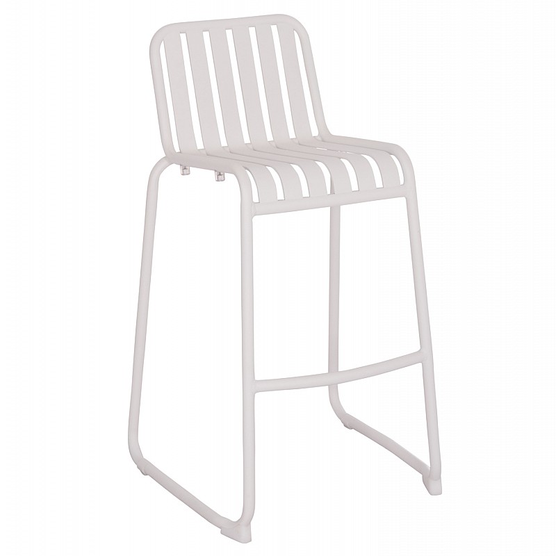 ΣΚΑΜΠΟ ΜΠΑΡ ΑΛΟΥΜΙΝΙΟΥ RACHEL HM6341.02 ΛΕΥΚΟ 47x56,5x98,5Υεκ.