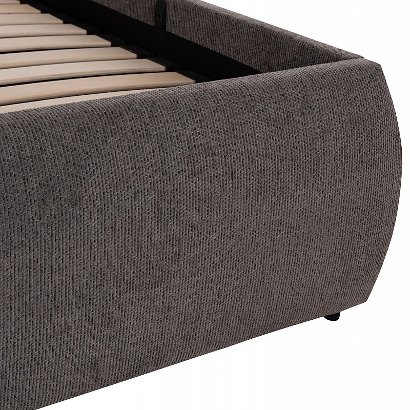 ΚΡΕΒΑΤΙ ΔΙΠΛΟ SANDRA HM732.01 ΓΚΡΙ ΥΦΑΣΜΑ & ΑΠΟΘΗΚΕΥΤΙΚΟΣ ΧΩΡΟΣ ΓΙΑ ΣΤΡΩΜΑ 160x200εκ