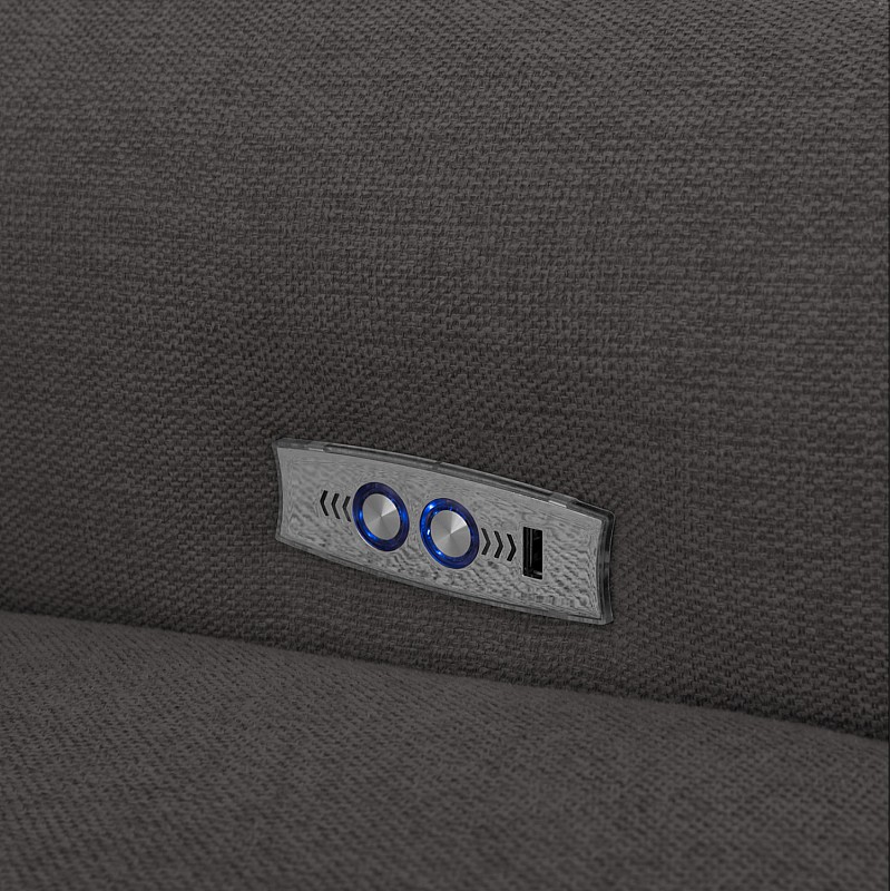 ΓΩΝΙΑΚΟΣ ΚΑΝΑΠΕΣ ΜΕ RECLINE ORACLE HM3290.01 ΓΚΡΙ ΥΦΑΣΜΑ 260x260x90(κάθισμα)x94Υεκ.