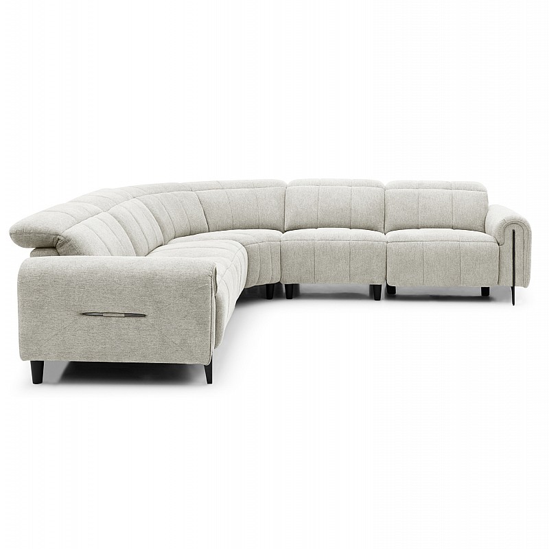 ΓΩΝΙΑΚΟΣ ΚΑΝΑΠΕΣ ΜΕ RECLINE ORACLE HM3290.02 ΜΠΕΖ ΥΦΑΣΜΑ 293x293x98Υεκ.