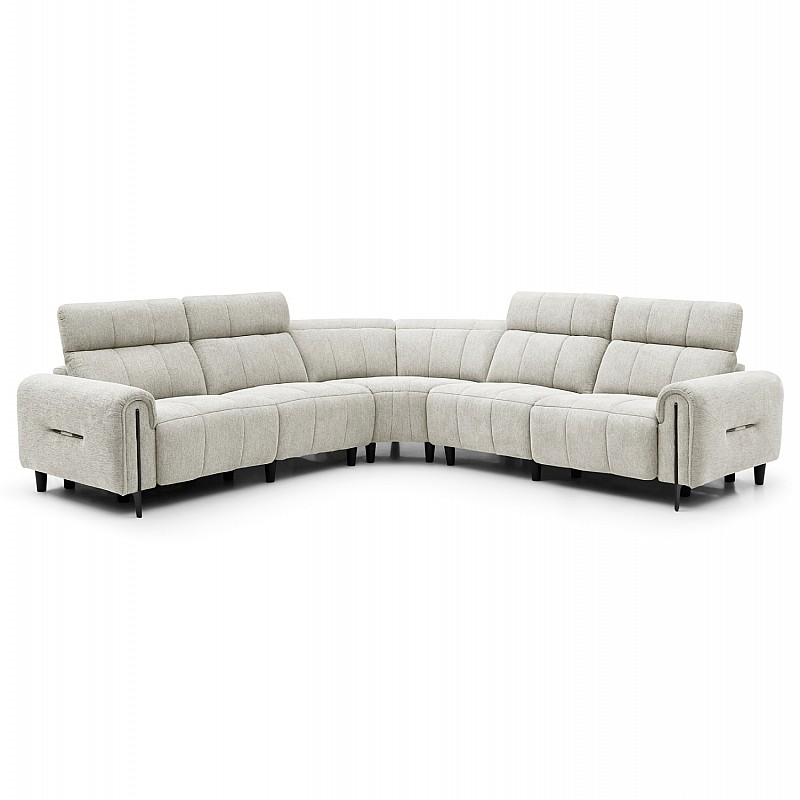 ΓΩΝΙΑΚΟΣ ΚΑΝΑΠΕΣ ΜΕ RECLINE ORACLE HM3290.02 ΜΠΕΖ ΥΦΑΣΜΑ 293x293x98Υεκ.