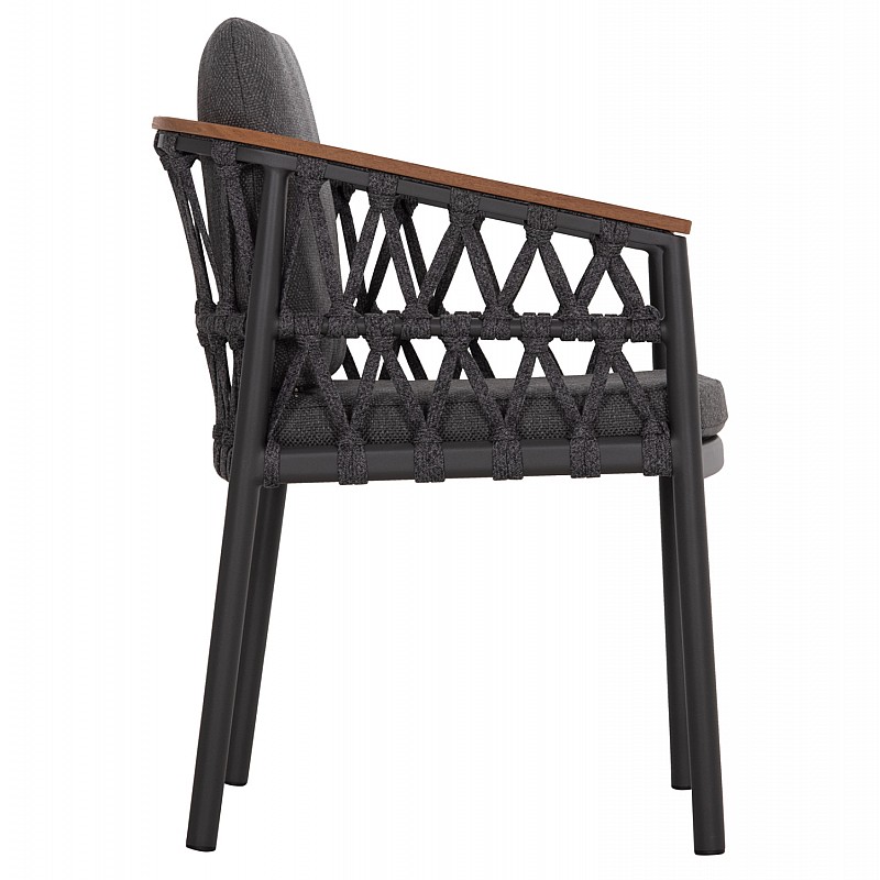 ΠΟΛΥΘΡΟΝΑ ΑΛΟΥΜΙΝΙΟΥ STREAM HM6427.01 ΣΚΟΥΡΟ ΓΚΡΙ ΣΧΟΙΝΙ & OLEFIN 59x63x85Υεκ.