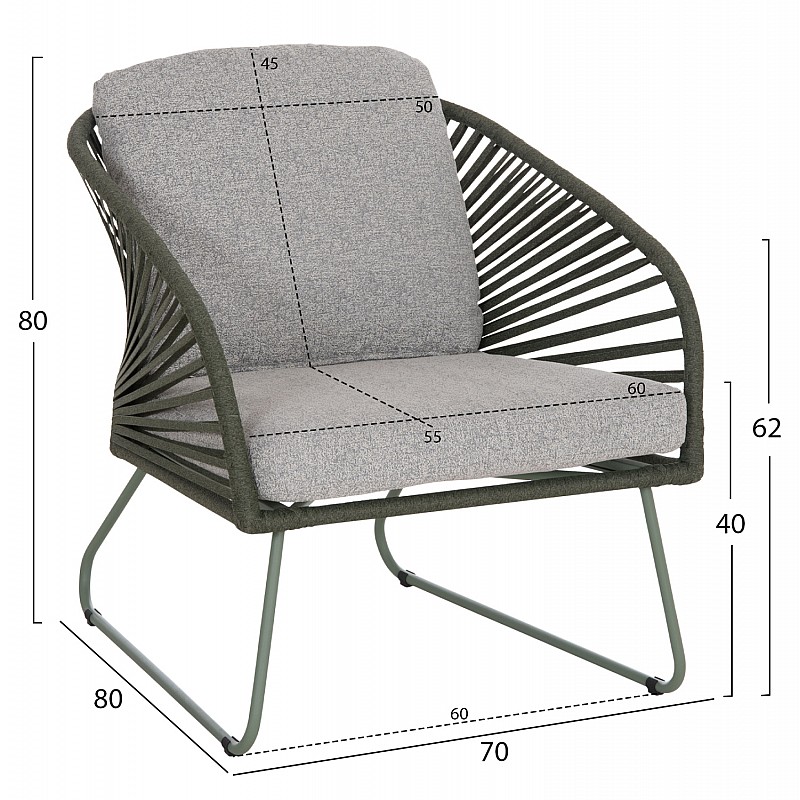 ΣΕΤ ΣΑΛΟΝΙ ΕΞ.ΧΩΡΟΥ 5ΤΜΧ VERMONT HM6504.07 ΜΕΤΑΛΛΟ-ΣΧΟΙΝΙ-ΓΥΑΛΙ--ΠΡΑΣΙΝΟ