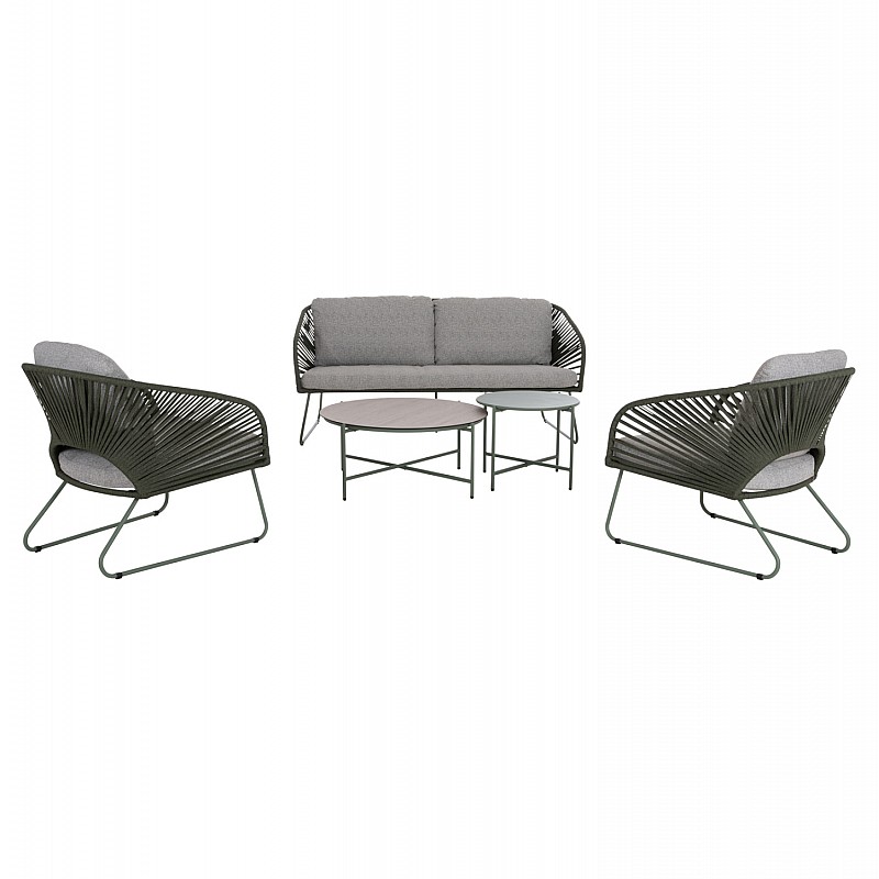 ΣΕΤ ΣΑΛΟΝΙ ΕΞ.ΧΩΡΟΥ 5ΤΜΧ VERMONT HM6504.07 ΜΕΤΑΛΛΟ-ΣΧΟΙΝΙ-ΓΥΑΛΙ--ΠΡΑΣΙΝΟ