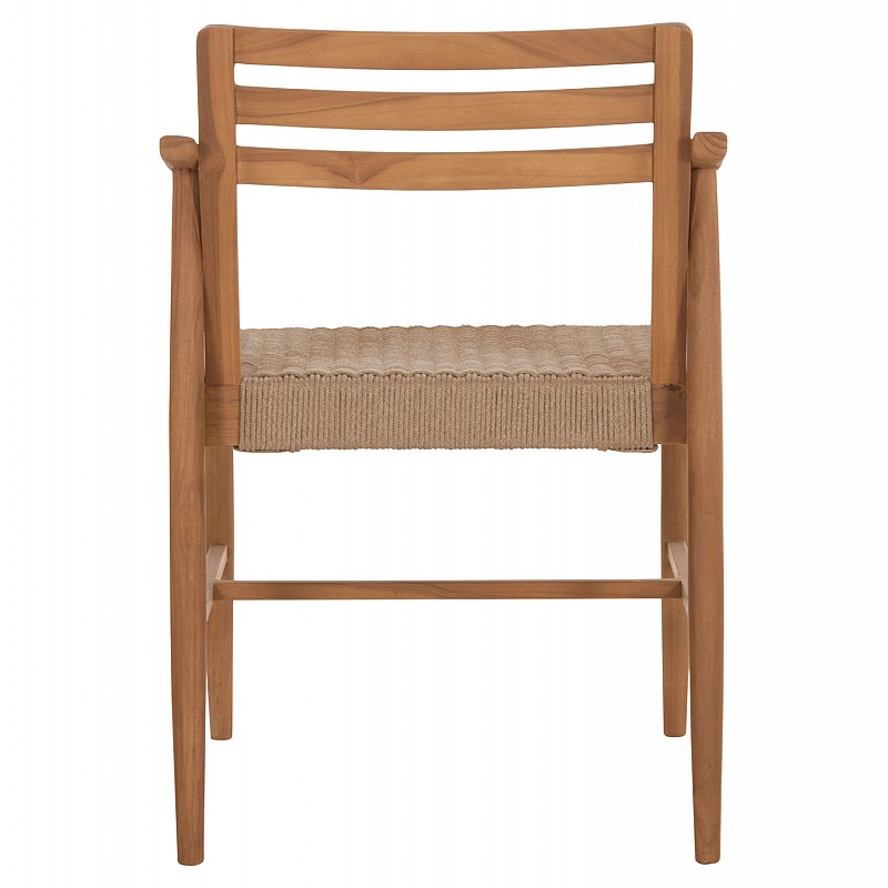 ΠΟΛΥΘΡΟΝΑ ΤΡΑΠΕΖΑΡΙΑΣ ROBIN HM18351 ΞΥΛΟ TEAK & ΣΧΟΙΝΙ VIRO ΦΥΣΙΚΟ 53,5x60x78Υεκ