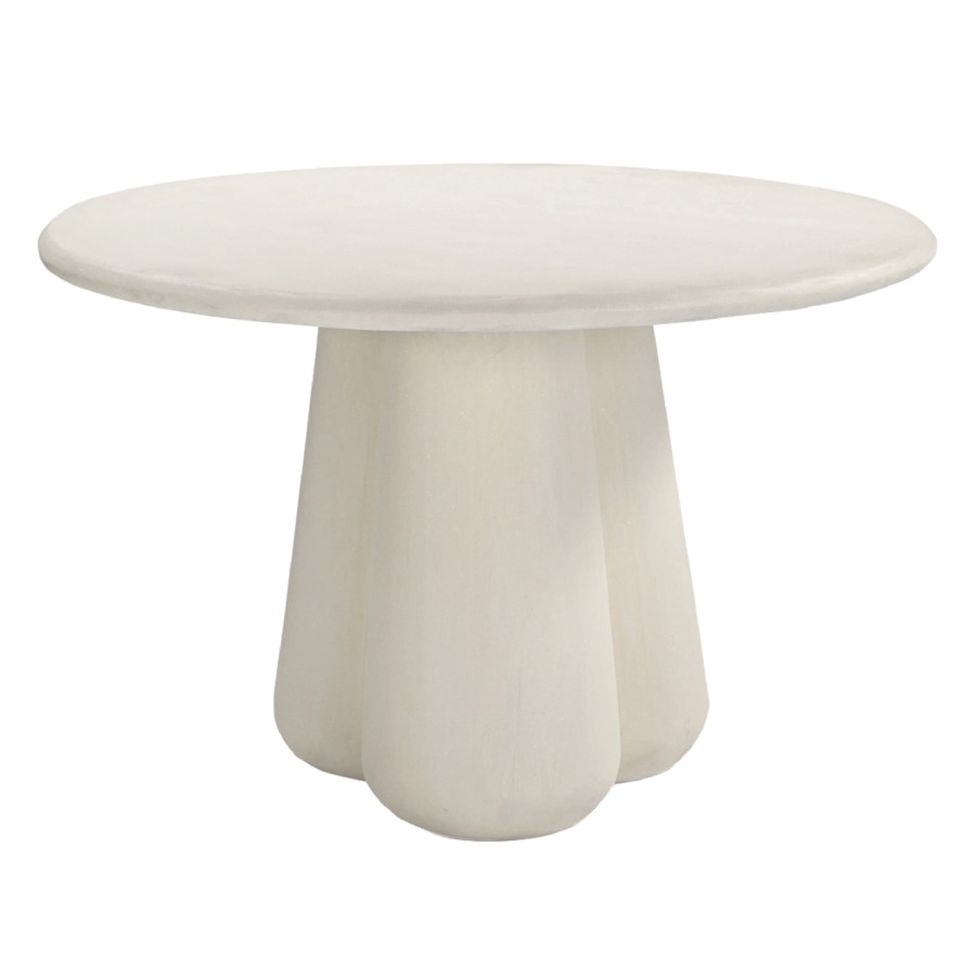 ΤΡΑΠΕΖΙ ΤΡΑΠΕΖΑΡΙΑΣ ΣΤΡΟΓΓΥΛΟ NAYU HM6583.02 ΜΠΕΖ FIBER CEMENT Φ120x75Υεκ