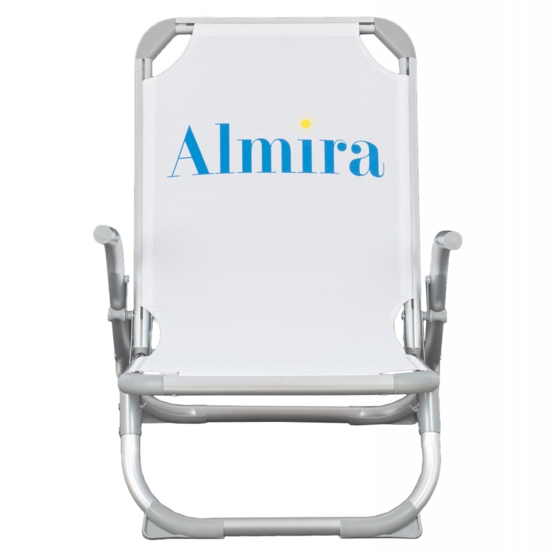 ΚΑΡΕΚΛΑΚΙ ΠΑΡΑΛΙΑΣ ΨΗΛΗ ΠΛΑΤΗ ALMIRA HM5053.03 ΒΑΡΕΩΣ ΤΥΠΟΥ ΛΕΥΚΟ ΑΛΟΥΜΙΝΙΟΥ 56x70x66 εκ.