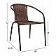 ΠΟΛΥΘΡΟΝΑ ΚΑΡΕΚΛΑ CAMEL HM5015.02 ΚΑΦΕ ΜΕΤΑΛΛΙΚΗ ΜΕ WICKER ΚΑΦΕ 48x48-53x72 cm ΠΟΛΥΘΡΟΝΑ ΚΑΡΕΚΛΑ CAMEL HM5015.02 ΚΑΦΕ ΜΕΤΑΛΛΙΚΗ ΜΕ WICKER ΚΑΦΕ 48x48-53x72 cm