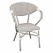 ΠΟΛΥΘΡΟΝΑ ΑΛΟΥΜΙΝΙΟΥ CLAY BAMBOO LOOK ΓΚΡΙ ΠΑΤΙΝΑ ΜΕ TEXTLINE HM5108 57x57x83cm