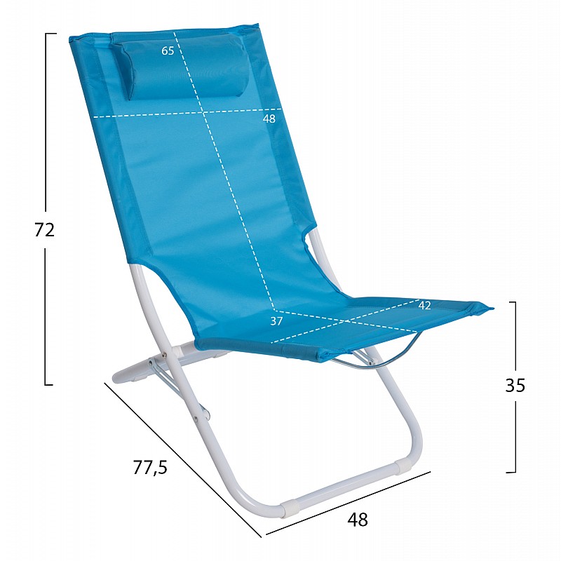 ΚΑΡΕΚΛΑΚΙ ΠΑΡΑΛΙΑΣ NALIN HM5150 ΜΕΤΑΛΛΙΚΟ ΨΗΛΗ ΠΛΑΤΗ ΜΕ ΥΦΑΣΜΑ ΣΙΕΛ 48x77,5x72Yεκ. ΚΑΡΕΚΛΑΚΙ ΠΑΡΑΛΙΑΣ NALIN HM5150 ΜΕΤΑΛΛΙΚΟ ΨΗΛΗ ΠΛΑΤΗ ΜΕ ΥΦΑΣΜΑ ΣΙΕΛ 48x77,5x72Yεκ.