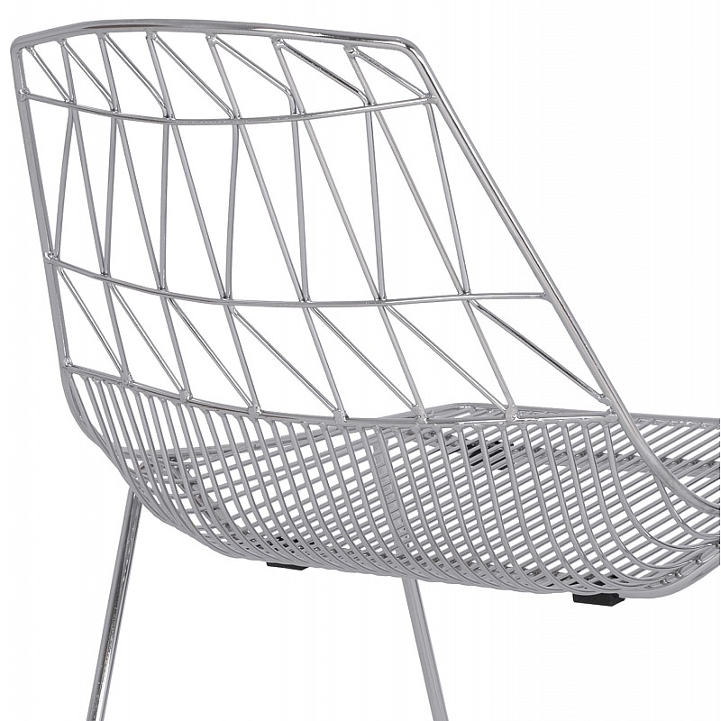 ΚΑΡΕΚΛΑ ΜΕΤΑΛΛΙΚΗ ΑΣΗΜΙ ICARUS HM8010.10 54x57x79cm