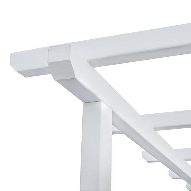 ΞΑΠΛΩΣΤΡΑ ΞΥΛΙΝΗ ΔΙΠΛΗ ΜΥΚΟΝΟΣ ΛΕΥΚΗ ΜΕ ΟΥΡΑΝΟ 205x167x212 cm HM5428 ΞΑΠΛΩΣΤΡΑ ΞΥΛΙΝΗ ΔΙΠΛΗ ΜΥΚΟΝΟΣ ΛΕΥΚΗ ΜΕ ΟΥΡΑΝΟ 205x167x212 cm HM5428