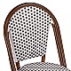 ΚΑΡΕΚΛΑ BISTRO ΑΛΟΥΜΙΝΙΟΥ BAMBOO LOOK ΜΕ ΛΕΥΚΟ-ΜΑΥΡΟ RATTAN HM5566.01 45x54x90Υεκ.