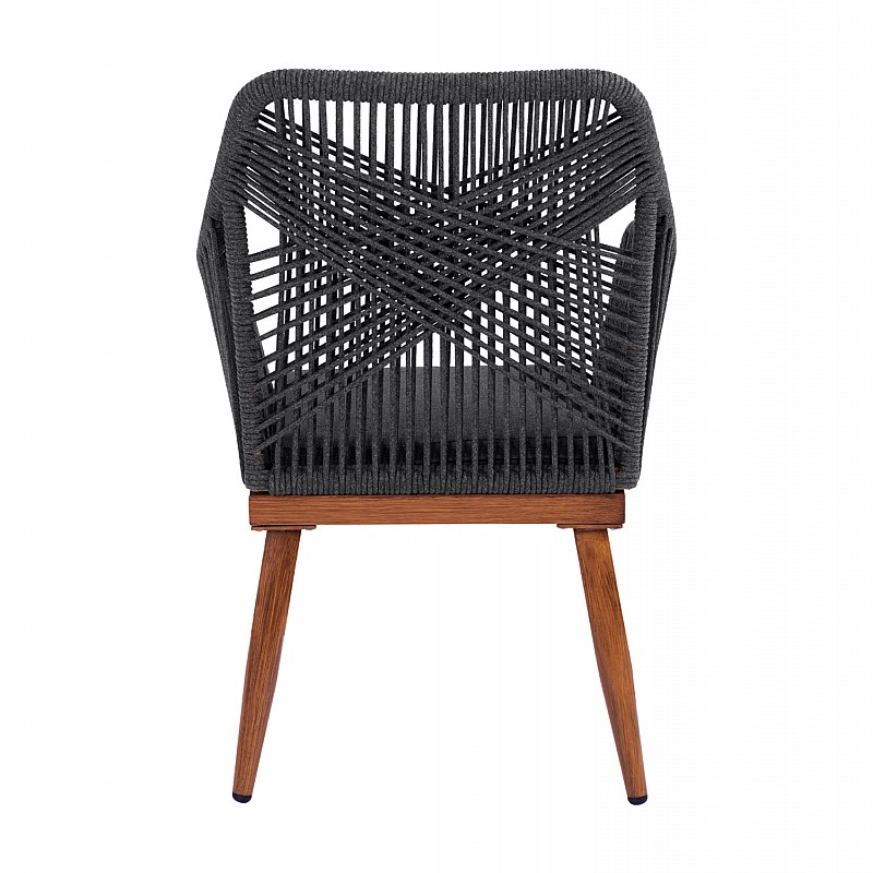 ΠΟΛΥΘΡΟΝΑ ΑΛΟΥΜΙΝΙΟΥ MYRTIA ΜΕ ΣΧΟΙΝΙ ΓΚΡΙ ΚΑΙ ΚΑΡΥΔΙ ΠΟΔΙΑ HM5549.01 62x63x90Ycm