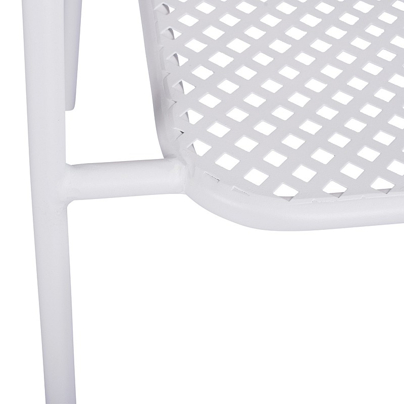 ΚΑΡΕΚΛΑ ΜΕΤΑΛΛΙΚΗ ΛΕΥΚΗ THETIS HM5173.12 55x57x79 cm ΚΑΡΕΚΛΑ ΜΕΤΑΛΛΙΚΗ ΛΕΥΚΗ THETIS HM5173.12 55x57x79 cm