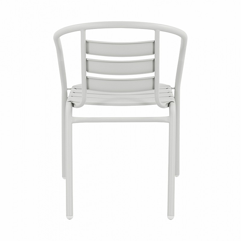 ΠΟΛΥΘΡΟΝΑ LAURA ΜΕΤΑΛΛΙΚΗ ΛΕΥΚΗ ΜΕ ΦΕΤΕΣ ΑΛΟΥΜΙΝΙΟΥ HM5037.02 54x59x73Υ εκ.