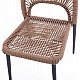 ΚΑΡΕΚΛΑ ΑΛΟΥΜΙΝΙΟΥ ΓΚΡΙ ΜΕ P.E.TWIST RATTAN ΜΠΕΖ HM5770.02 45x63x82Υ εκ.