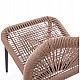 ΚΑΡΕΚΛΑ ΑΛΟΥΜΙΝΙΟΥ ΓΚΡΙ ΜΕ P.E.TWIST RATTAN ΜΠΕΖ HM5770.02 45x63x82Υ εκ.