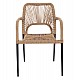 ΠΟΛΥΘΡΟΝΑ ΑΛΟΥΜΙΝΙΟΥ NOJO HM5771.02 ΓΚΡΙ ΜΕ P.E.TWIST RATTAN ΜΠΕΖ 55x63x82Y εκ.