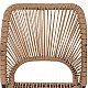 ΠΟΛΥΘΡΟΝΑ ΑΛΟΥΜΙΝΙΟΥ NOJO HM5771.02 ΓΚΡΙ ΜΕ P.E.TWIST RATTAN ΜΠΕΖ 55x63x82Y εκ.