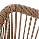 ΠΟΛΥΘΡΟΝΑ ΑΛΟΥΜΙΝΙΟΥ NOJO HM5771.02 ΓΚΡΙ ΜΕ P.E.TWIST RATTAN ΜΠΕΖ 55x63x82Y εκ.