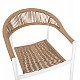 ΠΟΛΥΘΡΟΝΑ ΑΛΟΥΜΙΝΙΟΥ GRET HM5854.01 ΛΕΥΚΗ PE RATTAN ΜΠΕΖ 56x55,5x78Υεκ.