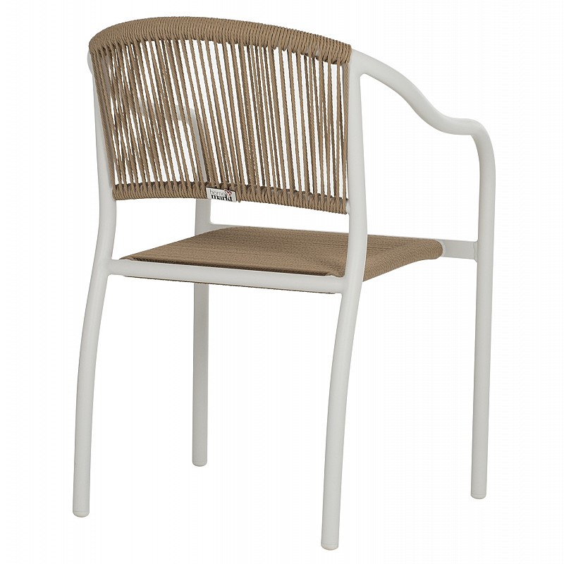 ΠΟΛΥΘΡΟΝΑ ΑΛΟΥΜΙΝΙΟΥ ΛΕΥΚΟ ΜΕ PE RATTAN WICKER HM5856.01 57x63x80Yεκ. ΠΟΛΥΘΡΟΝΑ ΑΛΟΥΜΙΝΙΟΥ ΛΕΥΚΟ ΜΕ PE RATTAN WICKER HM5856.01 57x63x80Yεκ.