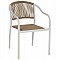 ΠΟΛΥΘΡΟΝΑ ΑΛΟΥΜΙΝΙΟΥ ΛΕΥΚΟ ΜΕ PE RATTAN WICKER HM5856.01 57x63x80Yεκ.