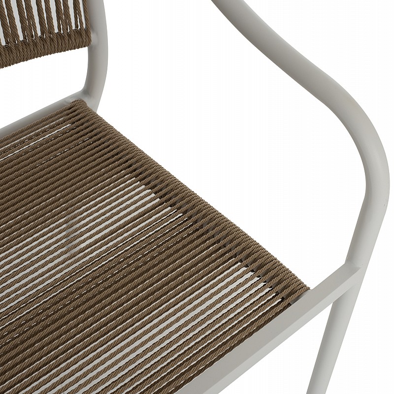 ΠΟΛΥΘΡΟΝΑ ΑΛΟΥΜΙΝΙΟΥ ΛΕΥΚΟ ΜΕ PE RATTAN WICKER HM5856.01 57x63x80Yεκ. ΠΟΛΥΘΡΟΝΑ ΑΛΟΥΜΙΝΙΟΥ ΛΕΥΚΟ ΜΕ PE RATTAN WICKER HM5856.01 57x63x80Yεκ.