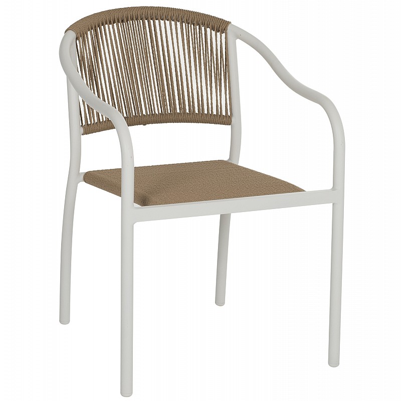 ΠΟΛΥΘΡΟΝΑ ΑΛΟΥΜΙΝΙΟΥ ΛΕΥΚΟ ΜΕ PE RATTAN WICKER HM5856.01 57x63x80Yεκ. ΠΟΛΥΘΡΟΝΑ ΑΛΟΥΜΙΝΙΟΥ ΛΕΥΚΟ ΜΕ PE RATTAN WICKER HM5856.01 57x63x80Yεκ.