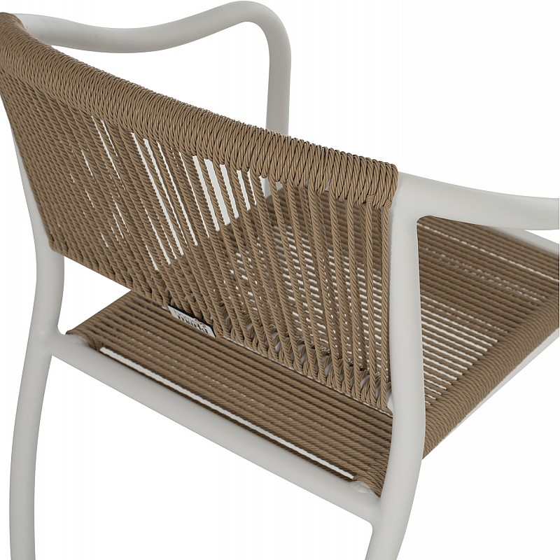 ΠΟΛΥΘΡΟΝΑ ΑΛΟΥΜΙΝΙΟΥ ΛΕΥΚΟ ΜΕ PE RATTAN WICKER HM5856.01 57x63x80Yεκ. ΠΟΛΥΘΡΟΝΑ ΑΛΟΥΜΙΝΙΟΥ ΛΕΥΚΟ ΜΕ PE RATTAN WICKER HM5856.01 57x63x80Yεκ.