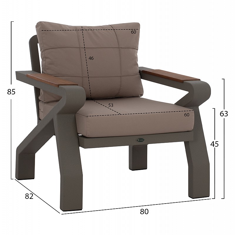 ΣΕΤ ΣΑΛΟΝΙ 4ΤΜΧ ΕΞΩΤΕΡΙΚΟΥ ΧΩΡΟΥ ΑΛΟΥΜΙΝΙΟΥ KAI ΜΑΣΙΦ ΞΥΛΟ ΙΡΟΚΟ HM5885.01