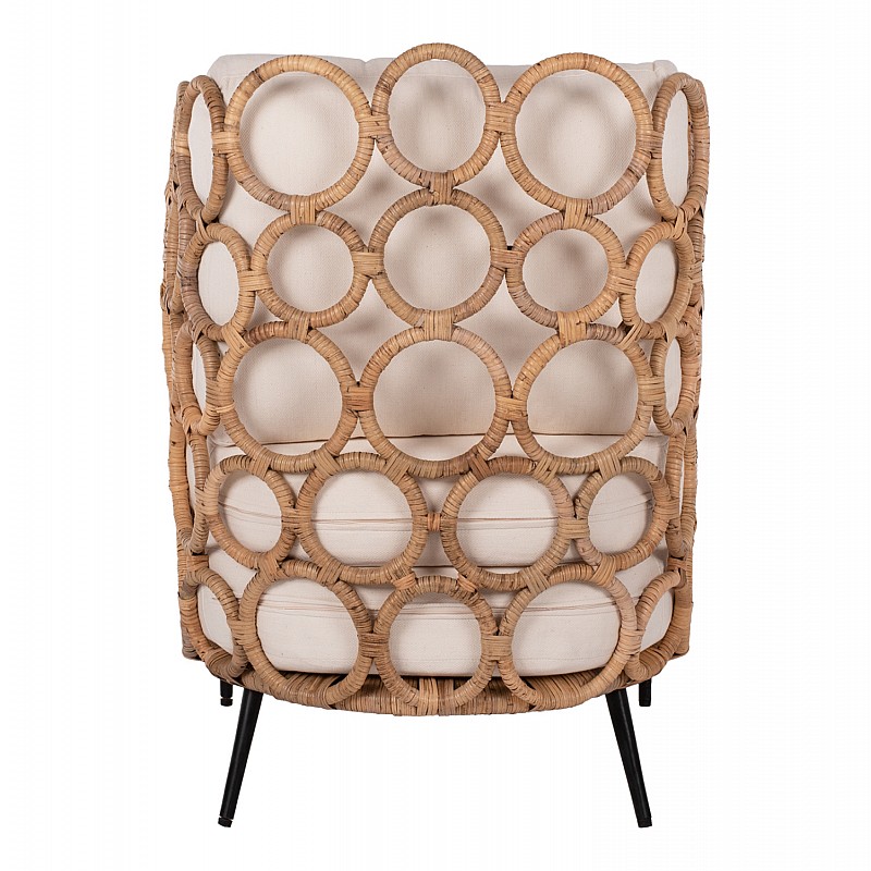 ΠΟΛΥΘΡΟΝΑ RINGER HM9341 ΑΠΟ RATTAN-ΜΕΤΑΛΛΟ ΦΥΣΙΚΟ ΧΡΩΜΑ 65x69x86Y εκ.