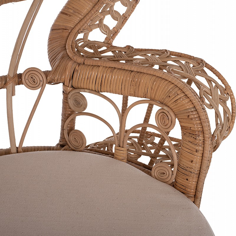 ΠΟΛΥΘΡΟΝΑ ROYAL PEACOCK HM9342 RATTAN ΣΕ ΦΥΣΙΚΟ-ΜΑΞΙΛΑΡΙ ΜΠΕΖ 114x72x150Yεκ. ΠΟΛΥΘΡΟΝΑ ROYAL PEACOCK HM9342 RATTAN ΣΕ ΦΥΣΙΚΟ-ΜΑΞΙΛΑΡΙ ΜΠΕΖ 114x72x150Yεκ.