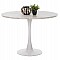 ΤΡΑΠΕΖΙ ΤΡΑΠΕΖΑΡΙΑΣ ROLLO HM9422.01 ΣΤΡΟΓΓΥΛΟ WHITE MARBLE Φ120x74Yεκ.