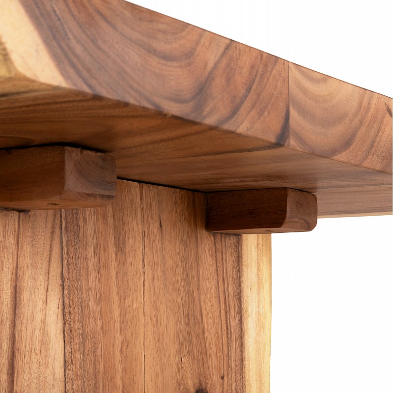 ΤΡΑΠΕΖΙ ΤΡΑΠΕΖΑΡΙΑΣ EGON HM9491 ΜΑΣΙΦ ΞΥΛΟ SUAR 7,5εκ.TOP- ΣΕ ΦΥΣΙΚΟ 160x94,5x81,5Yεκ