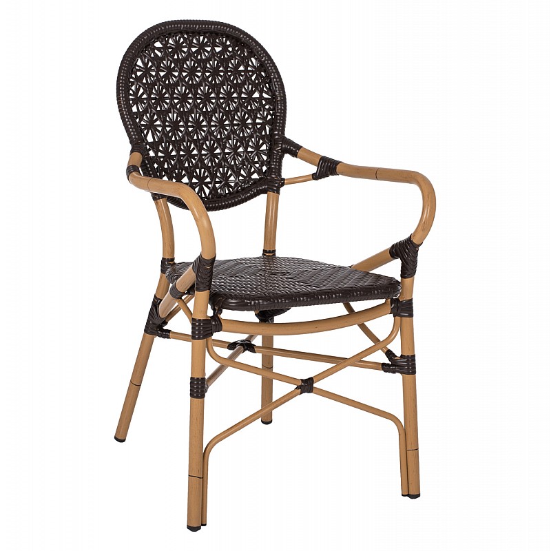 ΠΟΛΥΘΡΟΝΑ ΑΛΟΥΜΙΝΙΟΥ BAMBOO LOOK ΚΑΦΕ ΚΑΙ ΚΑΦΕ PE RATTAN HM5926.01 56x62x95Yεκ. ΠΟΛΥΘΡΟΝΑ ΑΛΟΥΜΙΝΙΟΥ BAMBOO LOOK ΚΑΦΕ ΚΑΙ ΚΑΦΕ PE RATTAN HM5926.01 56x62x95Yεκ.