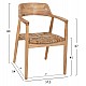 ΠΟΛΥΘΡΟΝΑ KINGSLEY HM9634.01 ΞΥΛΟ SUNGKAI & ΨΑΘΑ ΣΕ ΦΥΣΙΚΟ ΧΡΩΜΑ 57,5x54x80Yεκ.