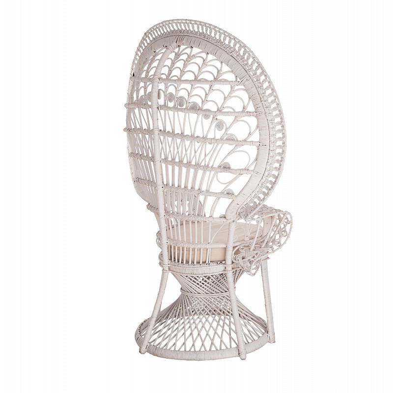 ΠΟΛΥΘΡΟΝΑ ROYAL PEACOCK HM9342.02 RATTAN ΣΕ ΛΕΥΚΟ-ΜΑΞΙΛΑΡΙ ΛΕΥΚΟ 114x72x150Yεκ. ΠΟΛΥΘΡΟΝΑ ROYAL PEACOCK HM9342.02 RATTAN ΣΕ ΛΕΥΚΟ-ΜΑΞΙΛΑΡΙ ΛΕΥΚΟ 114x72x150Yεκ.