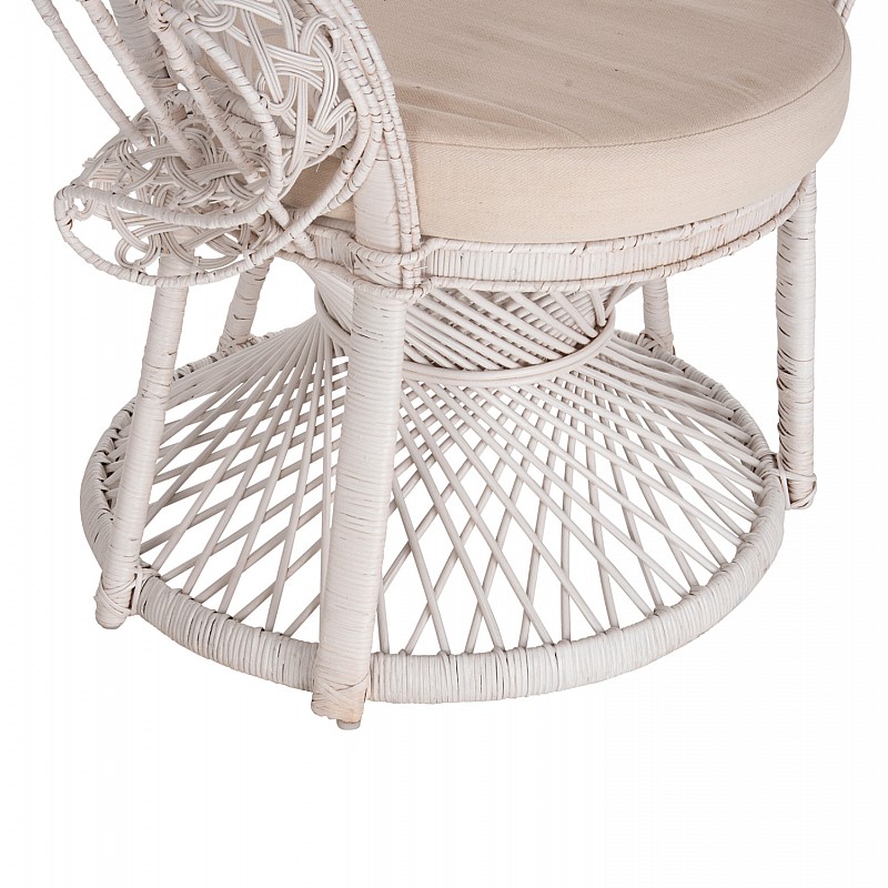 ΠΟΛΥΘΡΟΝΑ ROYAL PEACOCK HM9342.02 RATTAN ΣΕ ΛΕΥΚΟ-ΜΑΞΙΛΑΡΙ ΛΕΥΚΟ 114x72x150Yεκ. ΠΟΛΥΘΡΟΝΑ ROYAL PEACOCK HM9342.02 RATTAN ΣΕ ΛΕΥΚΟ-ΜΑΞΙΛΑΡΙ ΛΕΥΚΟ 114x72x150Yεκ.