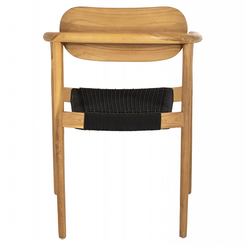 ΠΟΛΥΘΡΟΝΑ OSLO HM9636.02 ΞΥΛΟ TEAK ΦΥΣΙΚΟ & ΜΑΥΡΟ ΣΧΟΙΝΙ 55x54x80Y εκ.