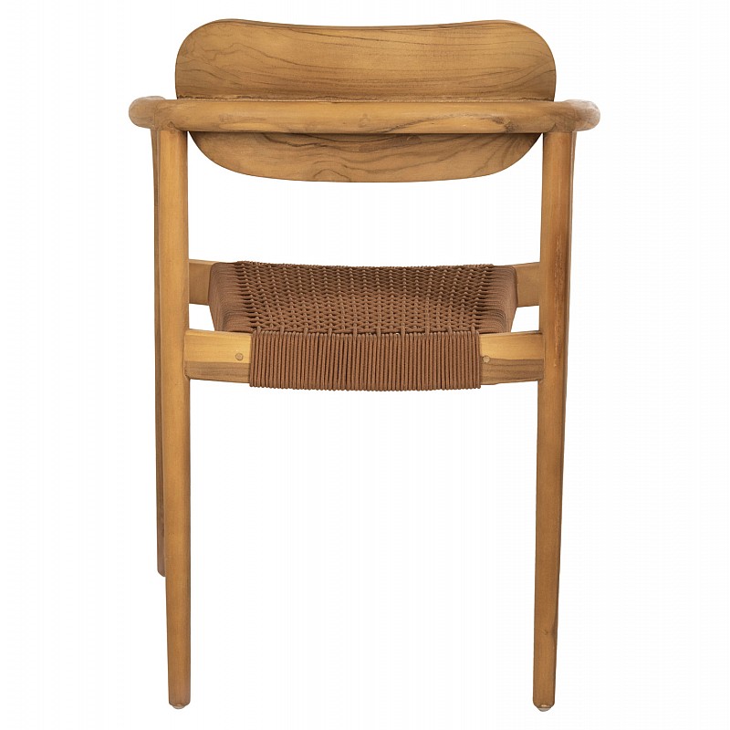 ΠΟΛΥΘΡΟΝΑ OSLO HM9636.01 ΞΥΛΟ TEAK ΦΥΣΙΚΟ & ΚΑΦΕ ΣΧΟΙΝΙ 55x54x80Y εκ.