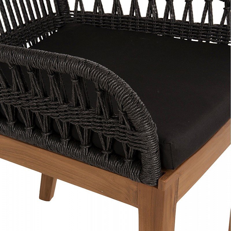 ΠΟΛΥΘΡΟΝΑ STARDOM HM9760.03 ΞΥΛΟ ΤΕΑΚ ΣΕ ΜΕΛΙ ΚΑΙ ΜΑΥΡΟ ΣΧΟΙΝΙ 57x65x83Yεκ.