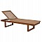 ΞΑΠΛΩΣΤΡΑ PATRON HM5993 TEAK ΞΥΛΟ ΚΑΙ ΣΧΟΙΝΙ VIRO ΣΕ ΠΛΕΞΗ WICKER 191x65x86Yεκ.