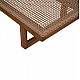ΞΑΠΛΩΣΤΡΑ PATRON HM5993 TEAK ΞΥΛΟ ΚΑΙ ΣΧΟΙΝΙ VIRO ΣΕ ΠΛΕΞΗ WICKER 191x65x86Yεκ.