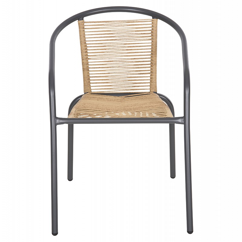 ΠΟΛΥΘΡΟΝΑ SWIFTER HM5969.02 ΜΕΤΑΛΛΟ ΓΚΡΙ-ΣΥΝΘ. RATTAN ΣΕ ΦΥΣΙΚΟ 54x61x75Υεκ.