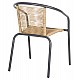 ΠΟΛΥΘΡΟΝΑ SWIFTER HM5969.02 ΜΕΤΑΛΛΟ ΓΚΡΙ-ΣΥΝΘ. RATTAN ΣΕ ΦΥΣΙΚΟ 54x61x75Υεκ.