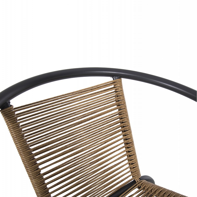 ΠΟΛΥΘΡΟΝΑ SWIFTER HM5969.02 ΜΕΤΑΛΛΟ ΓΚΡΙ-ΣΥΝΘ. RATTAN ΣΕ ΦΥΣΙΚΟ 54x61x75Υεκ.